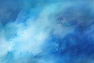 Poster - Background Watercolor Blue Abstract night dark artistic sky digital drawing painting art picture artwork canvas illustration vignetting colours brushstroke