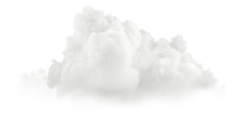 Poster - Weather fluffy clouds isolated on transparent backgrounds 3d render png