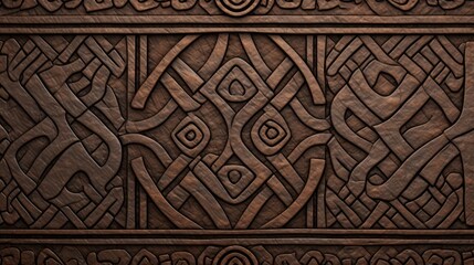 simple viking tile texture, carving, geometric, high quality, copy space, 16:9