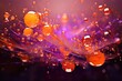 rendering 3D art gital design fractal Fantasy bubbles orange purple pink glittering chaotic Abstract threedimensional splash texture background space crazy light bright holiday