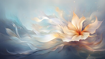 Wall Mural - abstract background with flower