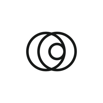 abstract letter C modern concept logo template