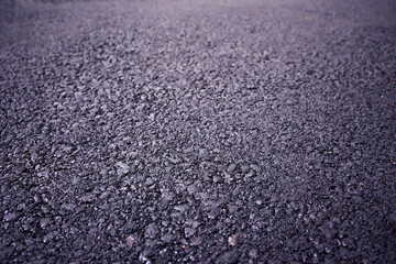 Canvas Print - Close-up view of the black asphalt