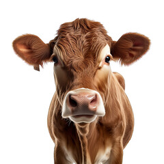 Cow photograph isolated on white background