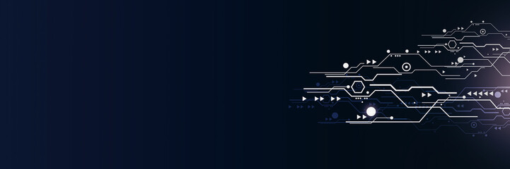 Aufkleber - Abstract digital metaverse futuristic background