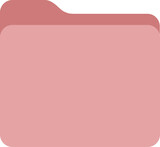 Fototapeta  - red pink color flat design organizer folder icon, transparent png