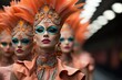 Runway elegance carnival masks redefining high fashion, festive carnival photos