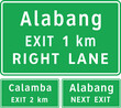 Advance exit signs, Road signs in the Philippines