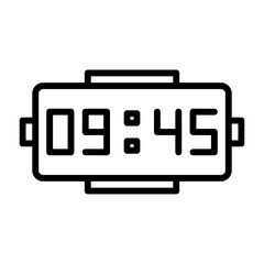 Wall Mural - Digital clock Icon