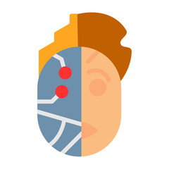 Sticker - Cyborg Icon