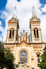 Wall Mural - travel to Georgia - front view of Batumi Cathedral of the Mother of God in Batumi city on sunny autumn day