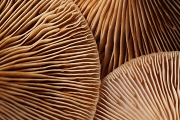 Raw forest mushrooms as background, macro view