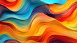 A visually stunning wavy patterned background with vibrant blended colors the waves as abstract background wallpaper.