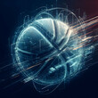 © Harry Random - balón de baloncesto moderno y futurista