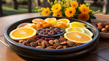 Canvas Print - dried fruits and nuts