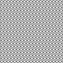 Wall Mural - Chevron pattern black and white vector illustration background. Black and white zigzag design.