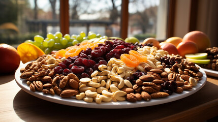 Wall Mural - nuts and fruit