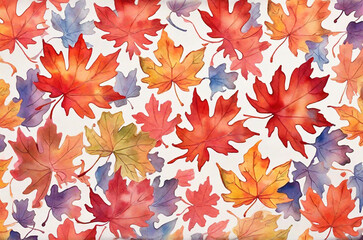 Wall Mural - seamless pattern with leaves
