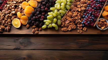 Poster - fruit and nuts