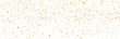 Fête, confettis et cotillons - Bannière festive - Éléments vectoriels éditables dorés autour de la célébration de fêtes  - Couleurs élégantes - Festivités - Arrière-plan - Motifs