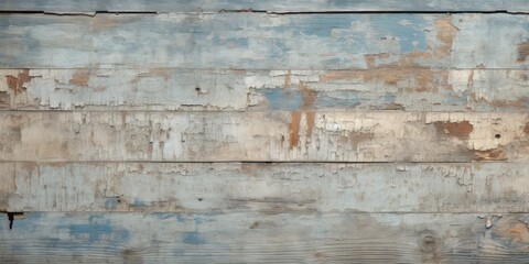 Wall Mural - Rustic Vintage Wooden Fence. Weathered Grunge Retro Hardwood. Aged Wood Background with Natural Texture