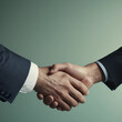 Two businessman shaking hands