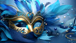 Venice carnival mask, fantasy, highly detailed Generative AI