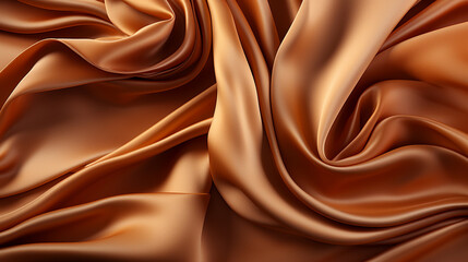 Wall Mural - Orange silk fabric texture.