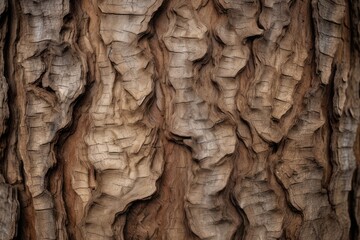 Photo of the hidden textures of tree bark in close-up. Generative AI