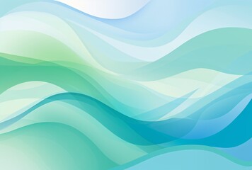 Wall Mural - blue and green abstract background, pristine geometry