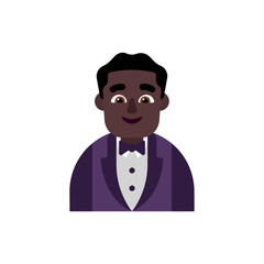 Sticker - Man in Tuxedo: Dark Skin Tone