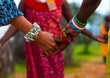 © Eric Lafforgue - Western tourits dancing with samburu women, Samburu County, Samburu National Reserve, Kenya