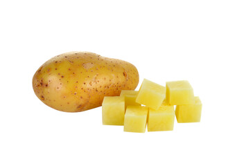 Sticker - Sliced potatoes on  transparent png