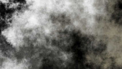 Wall Mural - White fog or smoke on black background.