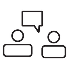 Wall Mural - talking icon or isolated sign symbol vector illustration - high quality black style vector icons