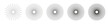 © Hanna - Radial circle lines. Circular lines elements. Symbol of sun star rays. Flat design elements. Set of abstract illusion geometric shapes. Spokes with radiating stripes. Vector graphic illustration. Eps.