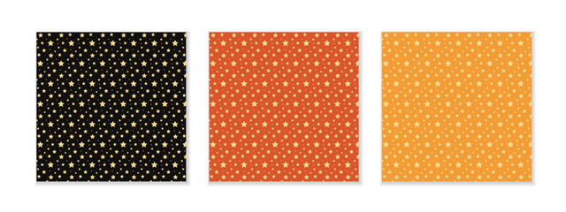 Poster - abstract seamless geometric set of star pattern vector perfect for banner poster.