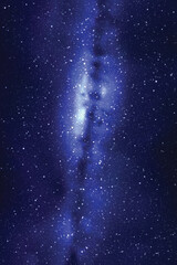 Sticker - night starry sky. milky way, stars and nebula. space vector background