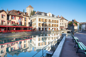 Wall Mural - ANNECY, FRANCE - JULY 10, 2022: The old town.