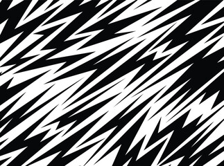 Wall Mural - Abstract background with various sharp, zigzag and arrow pattern