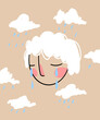 © ADDICTIVE STOCK - Upset woman crying while rain in background