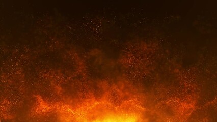 Poster - Wave of particles. Futuristic dots pattern on dark background. Big data digital code. Technology or Science Banner. 3D rendering. 4K animation