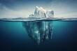 © ADDICTIVE STOCK - Iceberg Above and Below Water. Generative AI