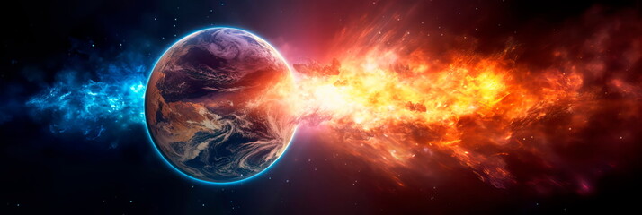 the sun covers the earth with a magnetic storm, geomagnetic activity