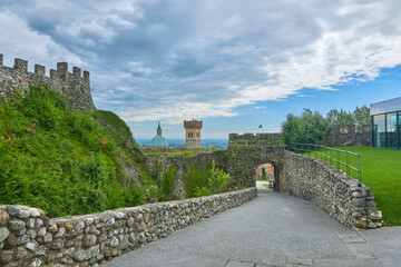 Poster - View of the castle of Lonato del Garda, Italy. (Rocca di Lonato).