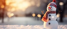 New Year Christmas Snowman Decoration