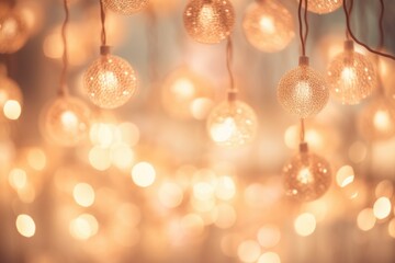 Poster - A cluster of lights suspended from the ceiling, creating a warm and inviting ambiance. Perfect for adding a touch of elegance and charm to any space