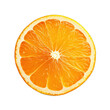Orange Fruit Slice - A Slice of Orange Fruit Isolated Emphasizing Its Juicy Texture and Citrus Aroma. Isolated on a Transparent Background. Cutout PNG.