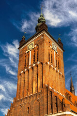 Poster - Brick gothic St. Catherine's Church, Gdańsk	