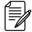 clipboard and pen icon